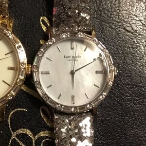 Kate Spade Live Corlorfully SILVER bling watch. Never worn with tags.